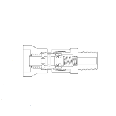 QC4-B-M-4R-SS 316 不锈钢, BAISYLOK QC系列仪表用快速接头, 1/4" ISO锥形外螺纹,带阀门管体