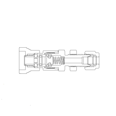 QC4-B1-T-4-SS 316 不锈钢, BAISYLOK QC系列仪表用快速接头, 1/4" 穿板卡套接头,带阀门管体