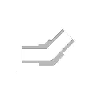 BLBMW-6-6L 316L 不锈钢, BAISYLOK 微型焊接接头, 45°弯头, 3/8 in. 外径