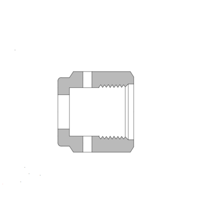 BFN-16BCR-SS 316 不锈钢, BCR 金属垫片面密封管接头, BAISYLOK 内螺纹螺母 , 1 in. BCR