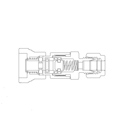 QC4-B-T-4-SS 316 不锈钢, BAISYLOK QC系列仪表用快速接头, 1/4" 卡套接头,带阀门管体