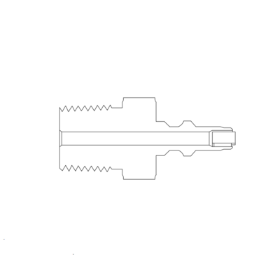 QM2-D-M-1N-SS 316 不锈钢, BAISYLOK QM系列微型快速接头, 1/16" NPT 外螺纹,带阀门管茎,流量系数0.05